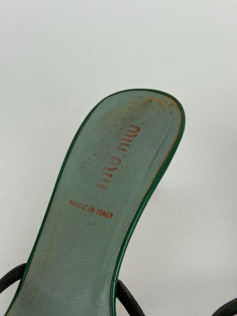 Miu Miu sandals in green - size 35