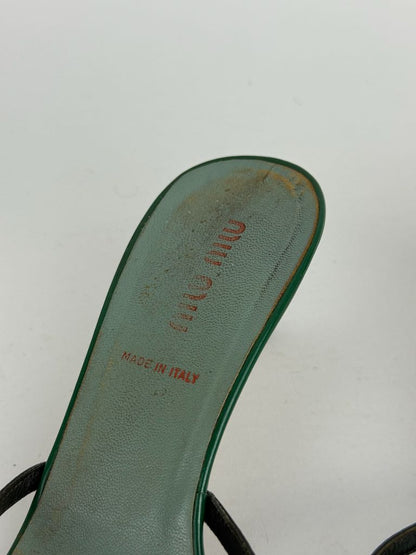 Miu Miu sandals in green - size 35