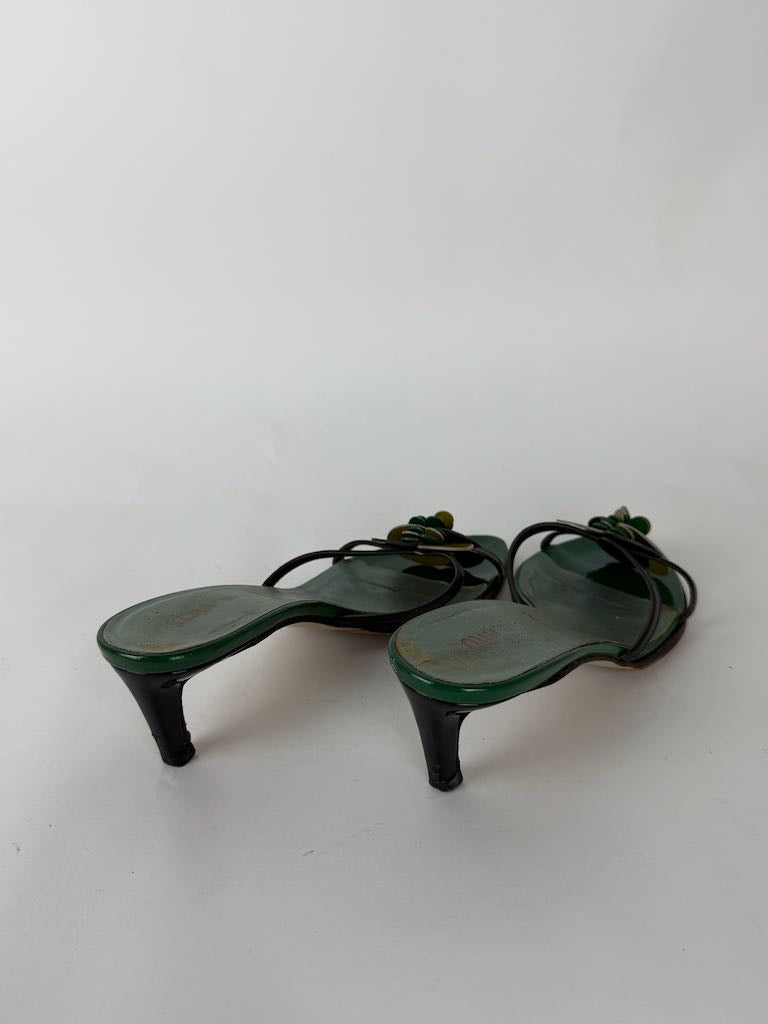 Miu Miu sandals in green - size 35