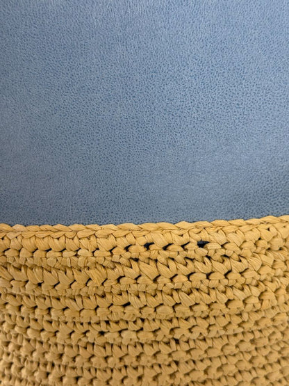 Stella McCartney Falabella Raffia Medium Blue