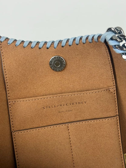 Stella McCartney Falabella Raffia Medium Blue
