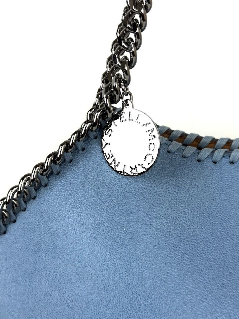 Stella McCartney Falabella Raffia Medium Blue