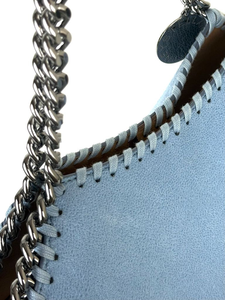 Stella McCartney Falabella Raffia Medium Blue