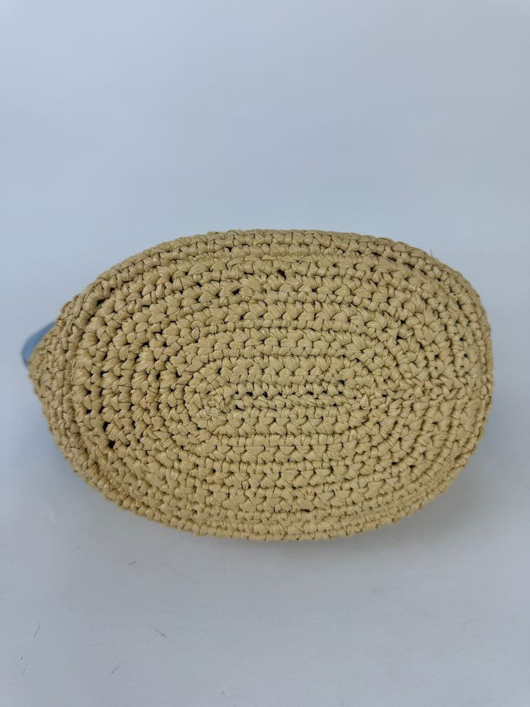 Stella McCartney Falabella Raffia Medium Blue