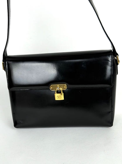 Valentino Garavani Vsling Black Leather Crossbody Bag