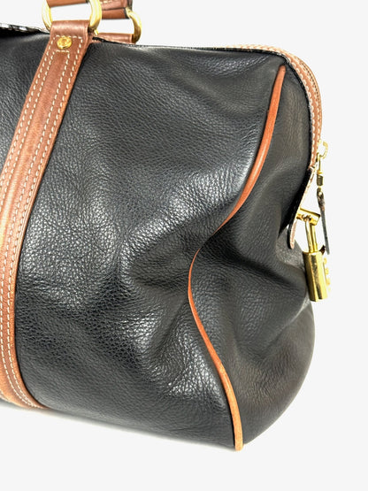 Balenciaga 48h Boston Bag in black leather