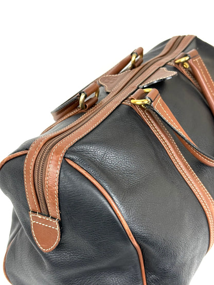 Balenciaga 48h Boston Bag in black leather