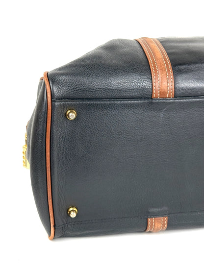 Balenciaga 48h Boston Bag in black leather