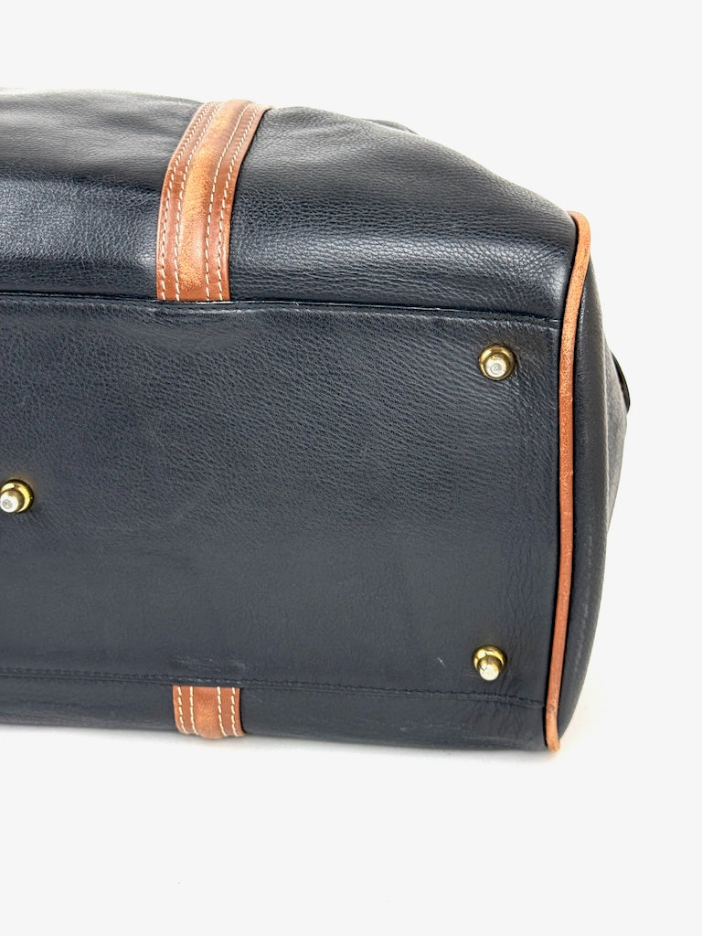 Balenciaga 48h Boston Bag in black leather