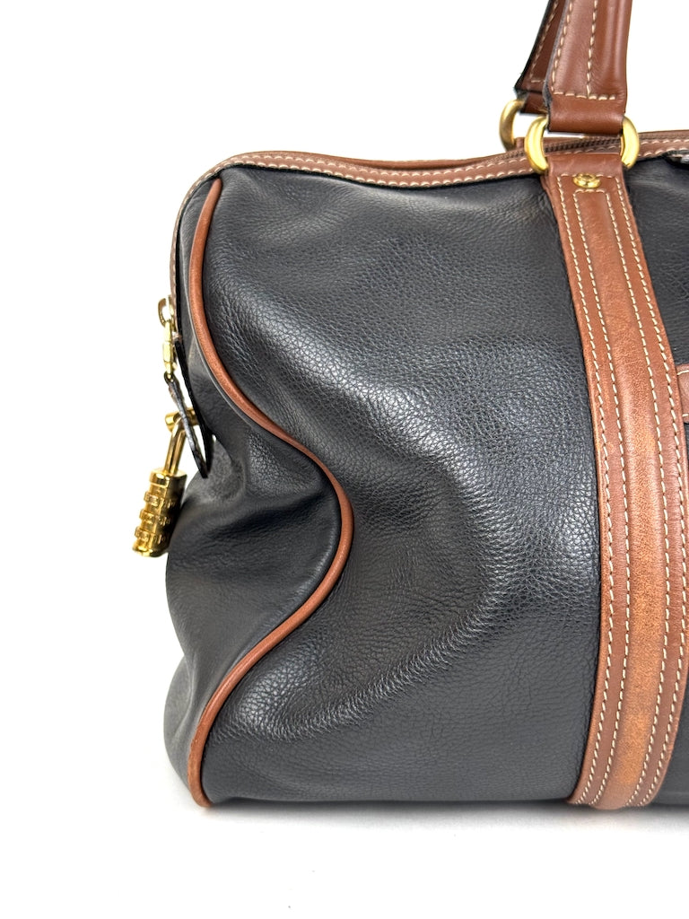 Balenciaga 48h Boston Bag in black leather