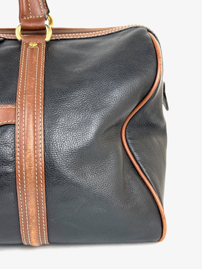 Balenciaga 48h Boston Bag in black leather