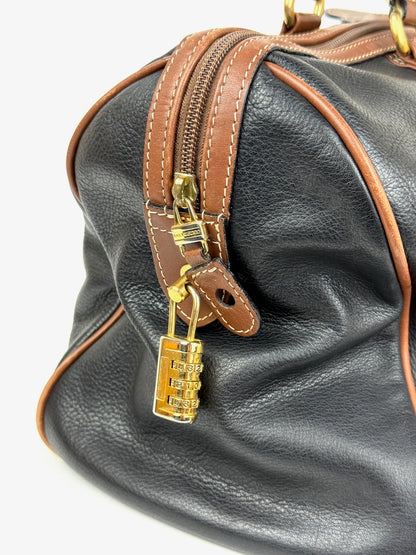 Balenciaga 48h Boston Bag in black leather