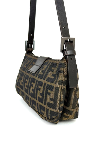 Fendi Zucca Canvas Baguette Bag