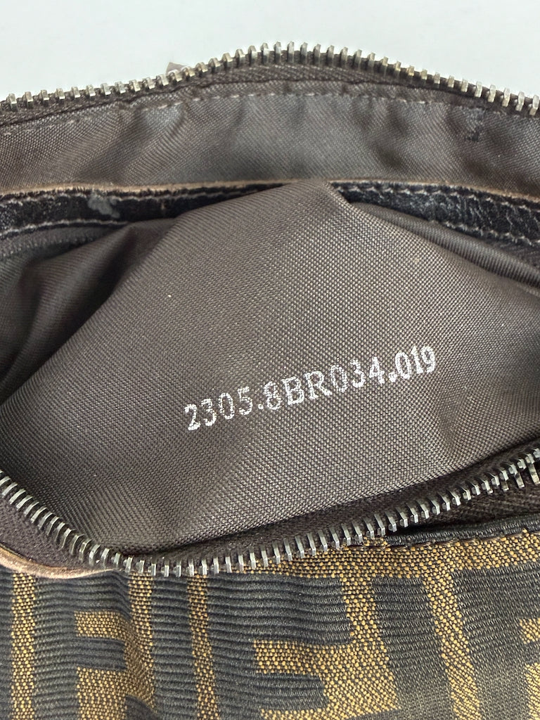 Fendi Zucca Canvas Baguette Bag