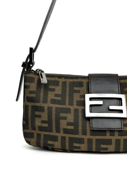 Fendi Zucca Canvas Baguette Bag
