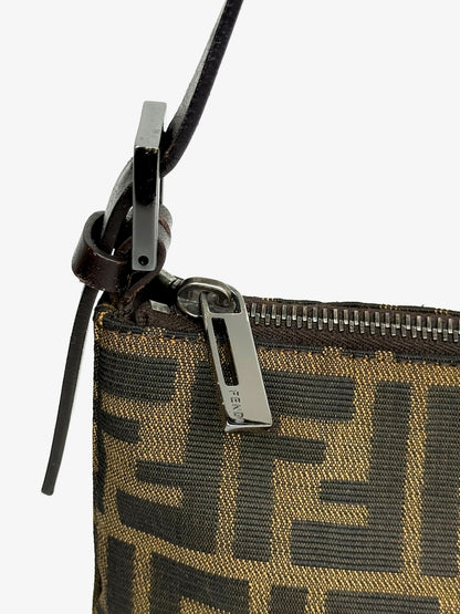 Fendi Zucca Canvas Baguette Bag