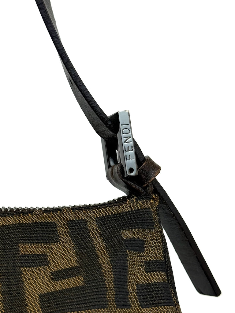 Fendi Zucca Canvas Baguette Bag