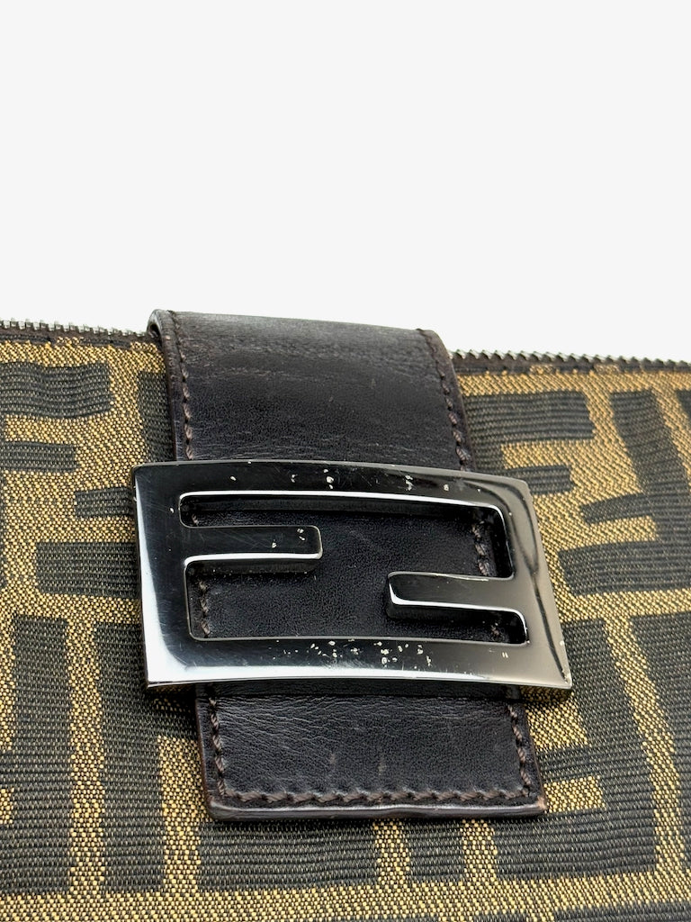 Fendi Zucca Canvas Baguette Bag