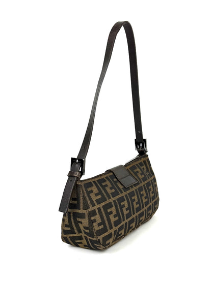 Fendi Zucca Canvas Baguette Bag