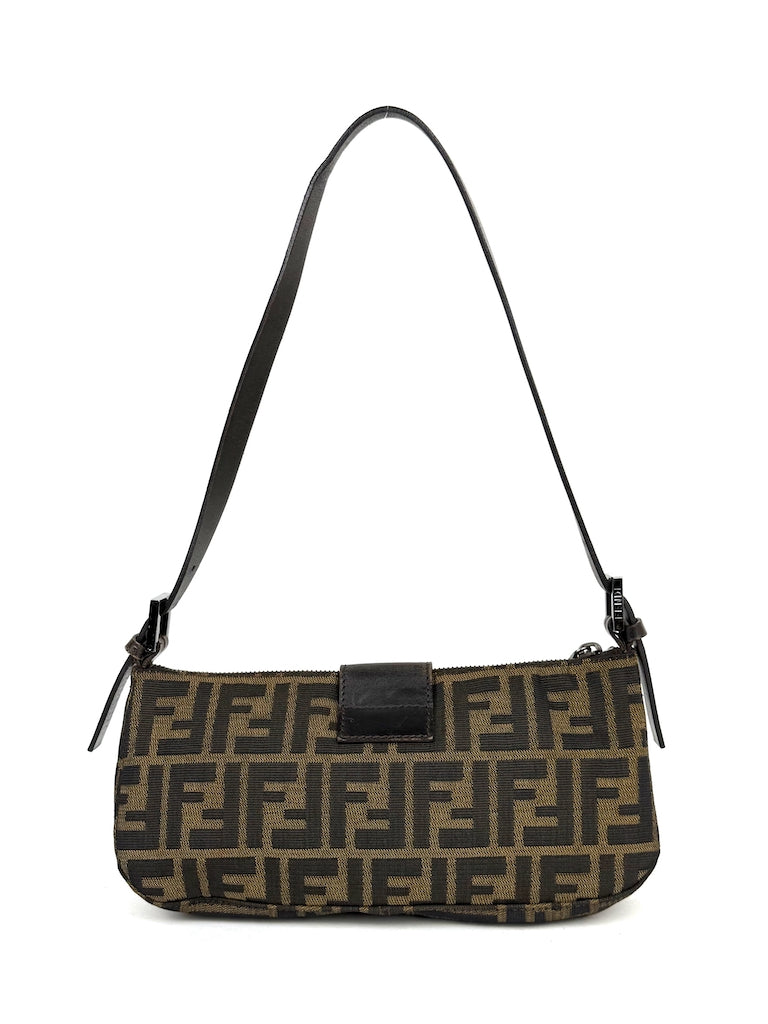 Fendi Zucca Canvas Baguette Bag