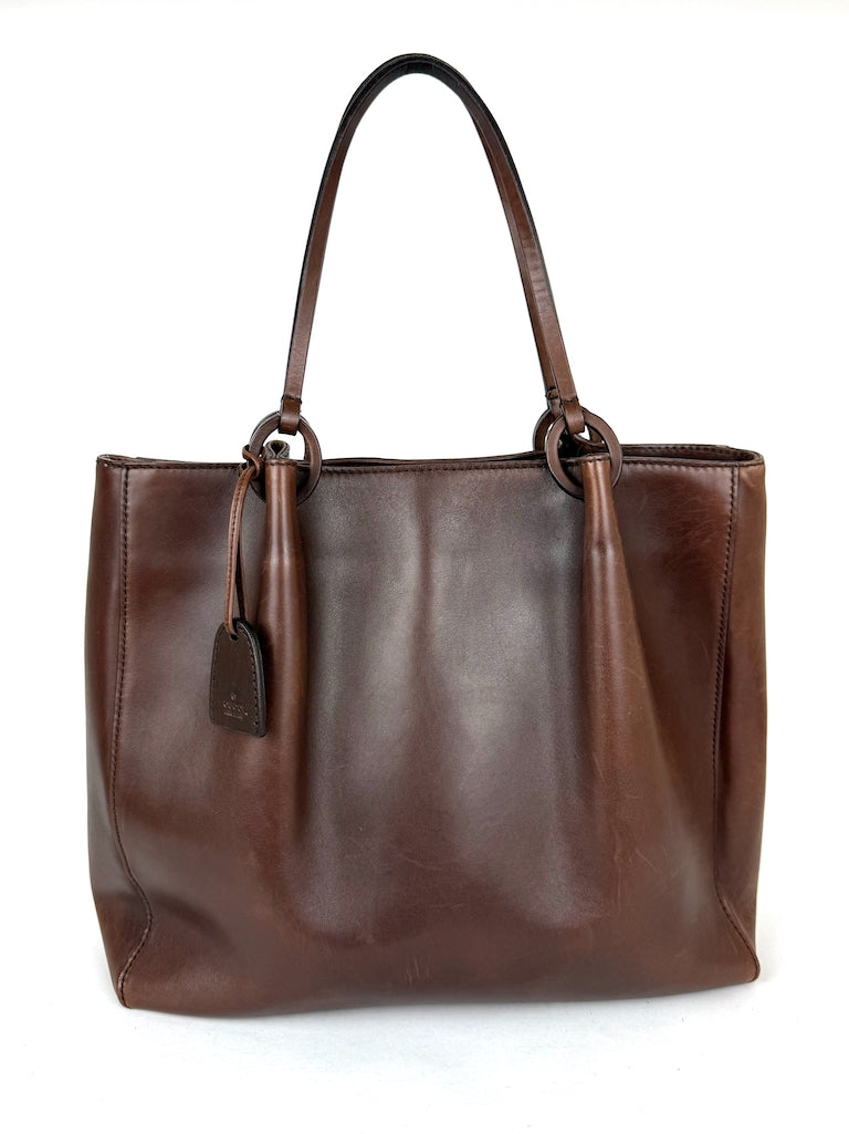 Gucci Leather Tote Bag