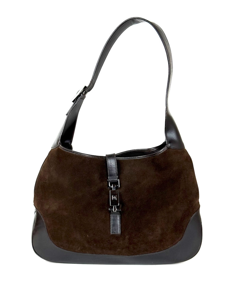 Gucci Jackie in brown suede