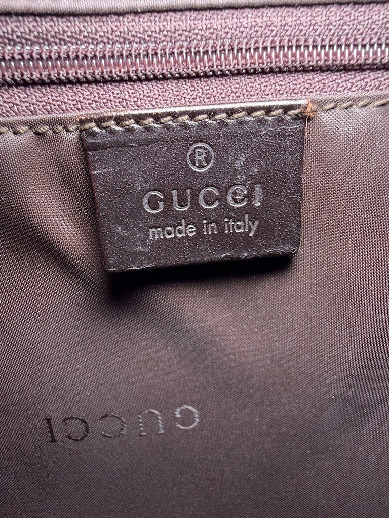 Gucci Jackie in brown suede