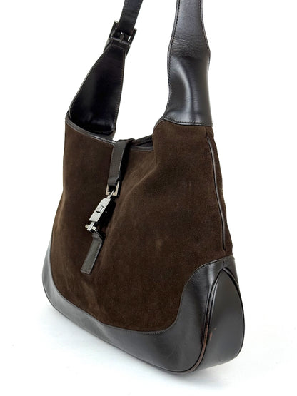 Gucci Jackie in brown suede