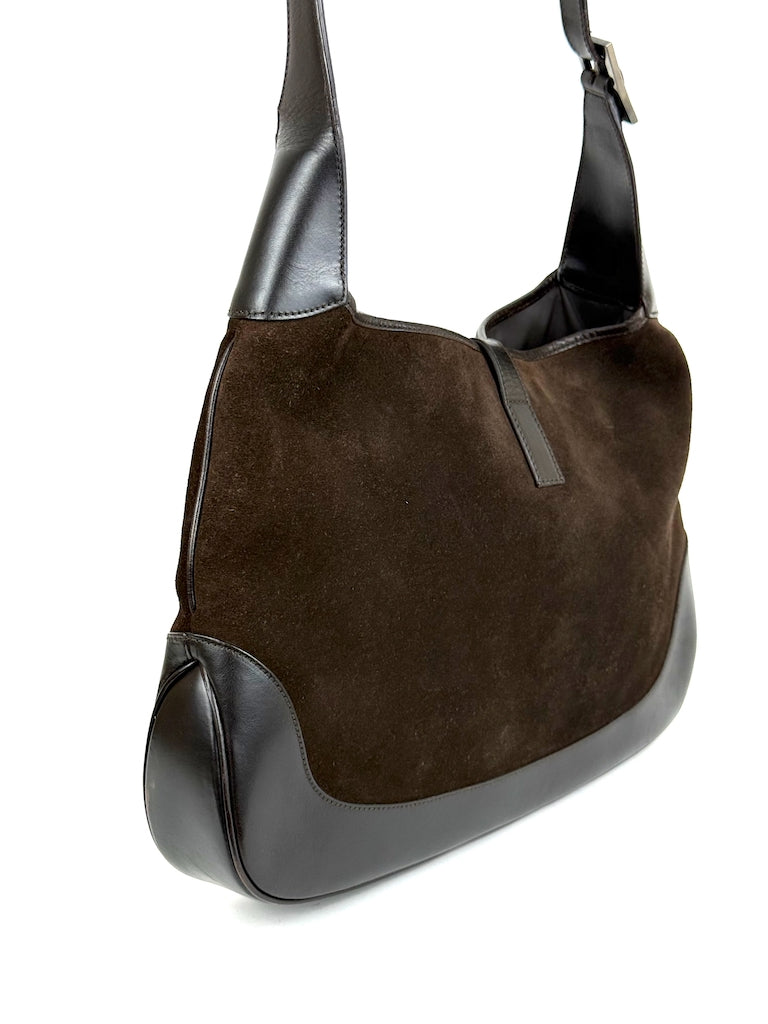 Gucci Jackie in brown suede