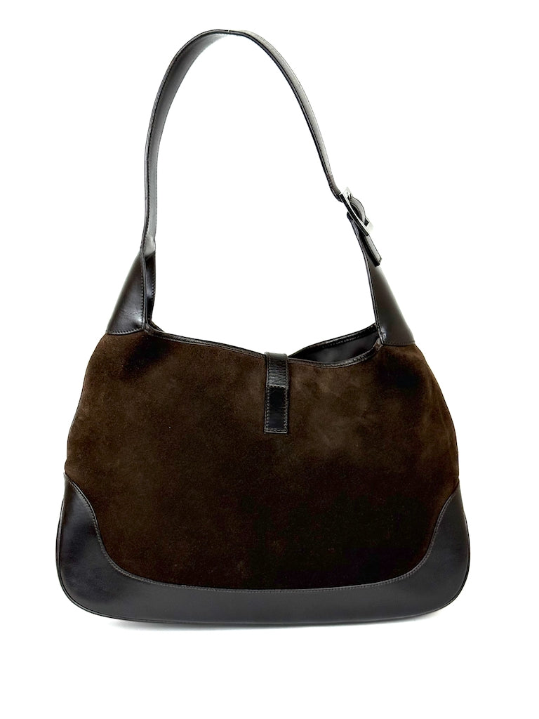 Gucci Jackie in brown suede